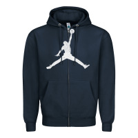 Navy Slam Dunk Vintage Zipper Hoodie - linhVisuals