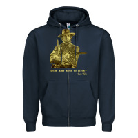 Navy the outlaw josey wales Zipper Hoodie - linhVisuals