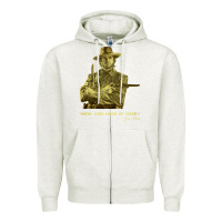 Oatmeal Heather the outlaw josey wales Zipper Hoodie - linhVisuals