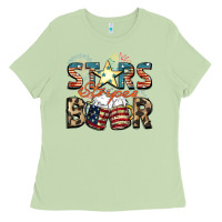 Matcha Stars stripes beer Ladies Tee - FaDigitalArtStudio