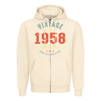 Vintage Since 1958 - 64th Birthday Retro Classic Zipper Hoodie | Teevron