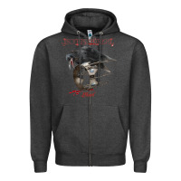 Charcoal Heather In This Moment Blood Zipper Hoodie - linhVisuals