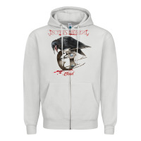 Dove Grey In This Moment Blood Zipper Hoodie - linhVisuals