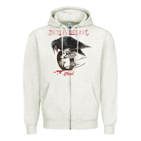 Oatmeal Heather In This Moment Blood Zipper Hoodie - linhVisuals