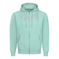 Seafoam funny rock climbing evolution Zipper Hoodie - linhVisuals