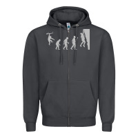 Smoke funny rock climbing evolution Zipper Hoodie - linhVisuals