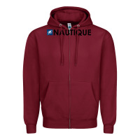 Burgundy Nautique Boats Zipper Hoodie - linhVisuals
