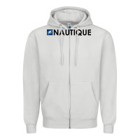 Dove Grey Nautique Boats Zipper Hoodie - linhVisuals