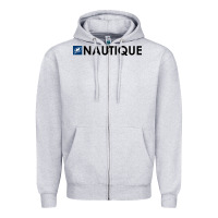 Heather Grey Nautique Boats Zipper Hoodie - linhVisuals