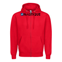 Red Nautique Boats Zipper Hoodie - linhVisuals