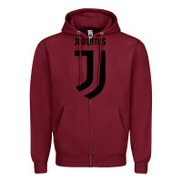 Burgundy juve Zipper Hoodie - linhVisuals