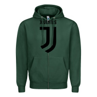 Sports Green juve Zipper Hoodie - linhVisuals