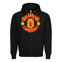 Black manchester Zipper Hoodie - linhVisuals