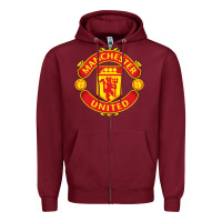 Burgundy manchester Zipper Hoodie - linhVisuals