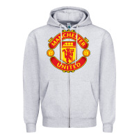 Heather Grey manchester Zipper Hoodie - linhVisuals