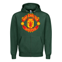 Sports Green manchester Zipper Hoodie - linhVisuals