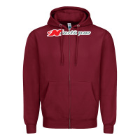 Burgundy Nautique Boats Zipper Hoodie - linhVisuals