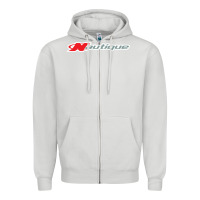 Dove Grey Nautique Boats Zipper Hoodie - linhVisuals
