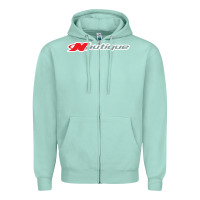 Seafoam Nautique Boats Zipper Hoodie - linhVisuals