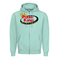 Seafoam Pizza King Cowboy Zipper Hoodie - linhVisuals