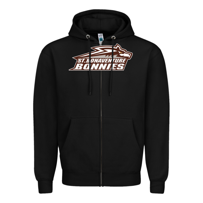 St. Bonaventure Bonnies Zipper Hoodie by linhVisuals | Teevron