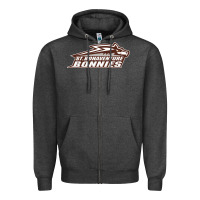 Charcoal Heather st. bonaventure bonnies Zipper Hoodie - linhVisuals