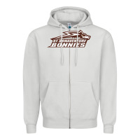 Dove Grey st. bonaventure bonnies Zipper Hoodie - linhVisuals
