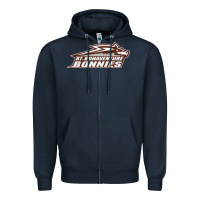 Navy st. bonaventure bonnies Zipper Hoodie - linhVisuals