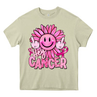 Mossy hey cancer smiley face breast cancer Heavy Core Tee - RanaPortraitStore