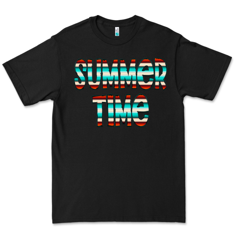 Summer Time Serape Doodle Premium Tee by CowCowDesign | Teevron