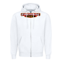 White Firehouse Subs Zipper Hoodie - linhVisuals