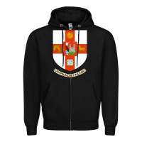 Black university bristol Zipper Hoodie - linhVisuals