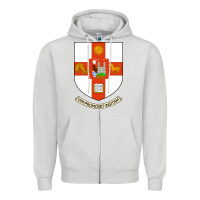 Dove Grey university bristol Zipper Hoodie - linhVisuals