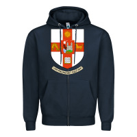 Navy university bristol Zipper Hoodie - linhVisuals