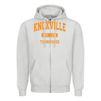 Dove Grey knoxville tennessee tn vintage athletic sports design pullover hoodie Zipper Hoodie - linhVisuals