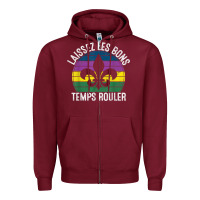 Burgundy laissez les bons temps rouler gift mardi gras masquerade t shirt Zipper Hoodie - linhVisuals