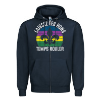 Navy laissez les bons temps rouler gift mardi gras masquerade t shirt Zipper Hoodie - linhVisuals