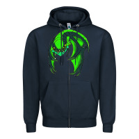 Navy viper Zipper Hoodie - linhVisuals