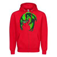 Red viper Zipper Hoodie - linhVisuals