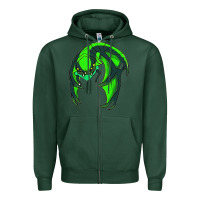 Sports Green viper Zipper Hoodie - linhVisuals