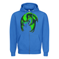 True Royal viper Zipper Hoodie - linhVisuals
