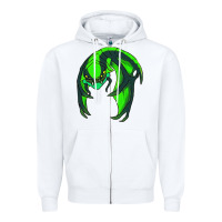 White viper Zipper Hoodie - linhVisuals
