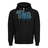Black pitt bradford, University of Pittsburgh at Bradford, Zipper Hoodie - linhVisuals