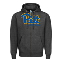 Charcoal Heather pitt bradford, University of Pittsburgh at Bradford, Zipper Hoodie - linhVisuals