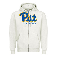 Oatmeal Heather pitt bradford, University of Pittsburgh at Bradford, Zipper Hoodie - linhVisuals