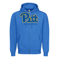 True Royal pitt bradford, University of Pittsburgh at Bradford, Zipper Hoodie - linhVisuals