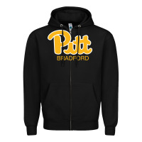 Black pitt bradford, University of Pittsburgh at Bradford, Zipper Hoodie - linhVisuals
