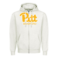 Oatmeal Heather pitt bradford, University of Pittsburgh at Bradford, Zipper Hoodie - linhVisuals