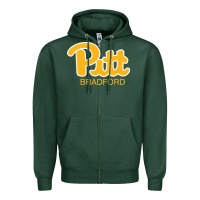 Sports Green pitt bradford, University of Pittsburgh at Bradford, Zipper Hoodie - linhVisuals