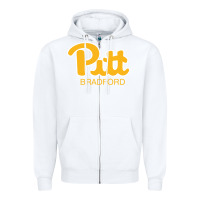 White pitt bradford, University of Pittsburgh at Bradford, Zipper Hoodie - linhVisuals